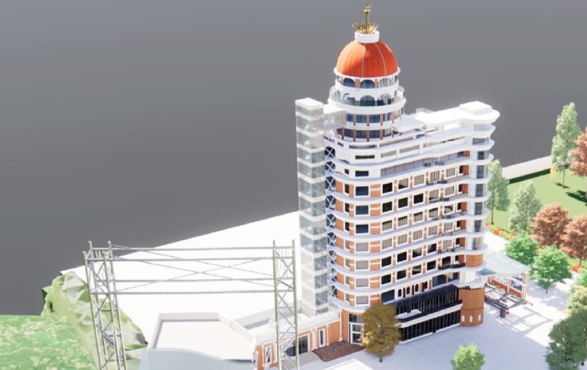 'क्वीन टावर' को प्रतिकात्मक डिजाइन। तस्बिर सौजन्यः रामचन्द्र शर्मा